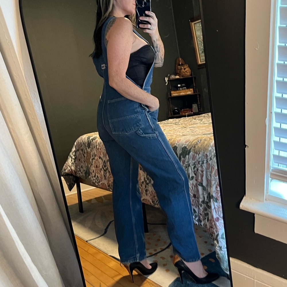 Vintage Blue Denim Overalls - Picture 2 of 2